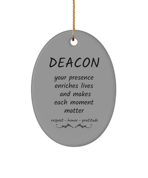 Deacon Ornament, Deacon Ordination Gifts, Gift for Deacon, Gift Ideas for Men or Women Deacons ...