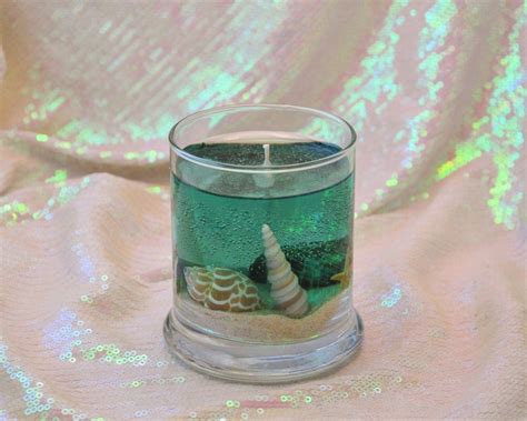 Ocean Candle / Beach Candle Made with Real Seashells and Sand | Etsy