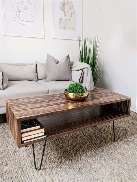 Wood Coffee table Modern coffee table Mid-century coffee | Etsy