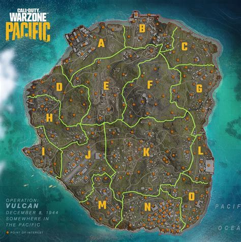 Caldera | COD Warzone Map Layout, Points of Interest (POIs)