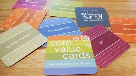 Core Value Cards | Deck of 150 Colorful Cards by 1 Day Works | Core values, Core, Sorting cards