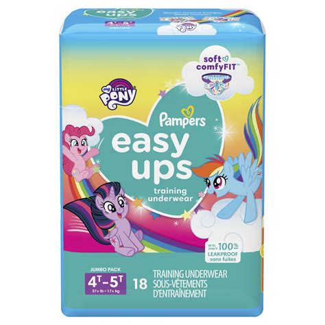 Pampers Easy Ups My Little Pony Training Pants Toddler Girls Size 6 4T ...