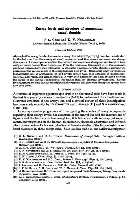 (PDF) Energy levels and structure of ammonium uranyl fluoride - DOKUMEN.TIPS