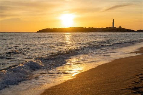 Sunset on the Playa De Maria Sucia Beach with the Cape Trafalgar ...