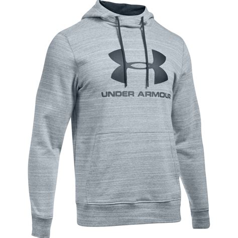 Under Armour Mens Triblend Sportstyle Logo Hoodie in Steel | Excell Sports UK