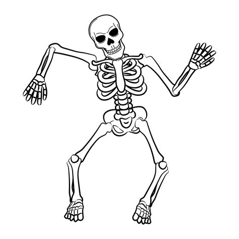 Free Printable Skeleton Coloring Pages