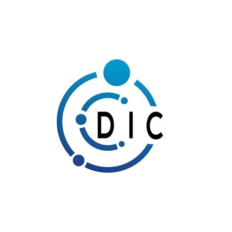 DIC letter logo design on white background. DIC creative initials letter logo concept. DIC ...