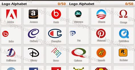 Logo Game: Guess the Brand [Bonus] Logo Alphabet ~ Doors Geek