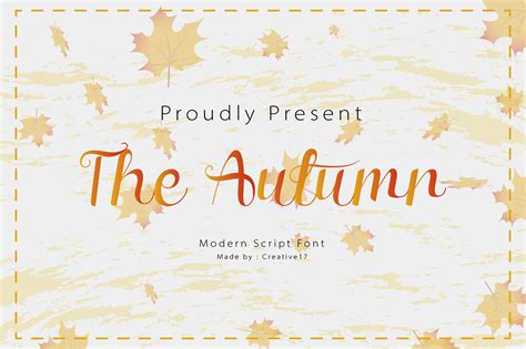 The Autumn Font on Behance