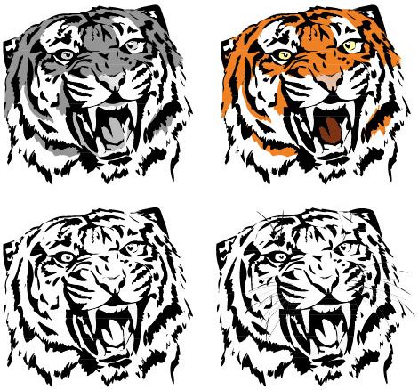 Auburn tiger paw print vector art free vector download (225,761 Free ...