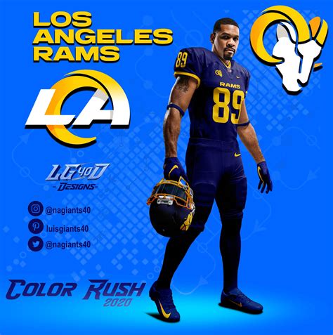 la rams jersey colors - Timika Matheny