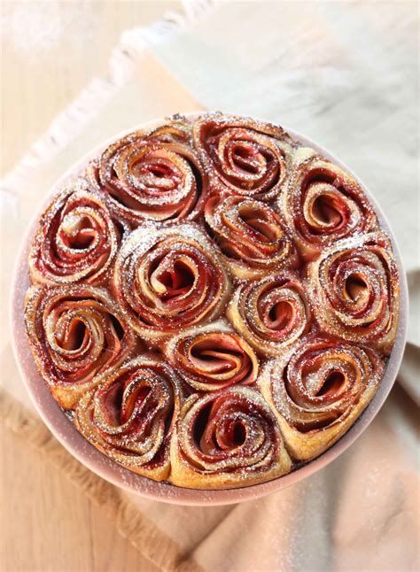 Tarte aux pommes "bouquet de roses" - Régal