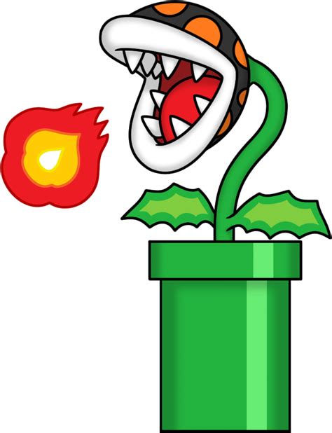 Fire Piranha Plant (Pipe) by Lwiis64 on DeviantArt