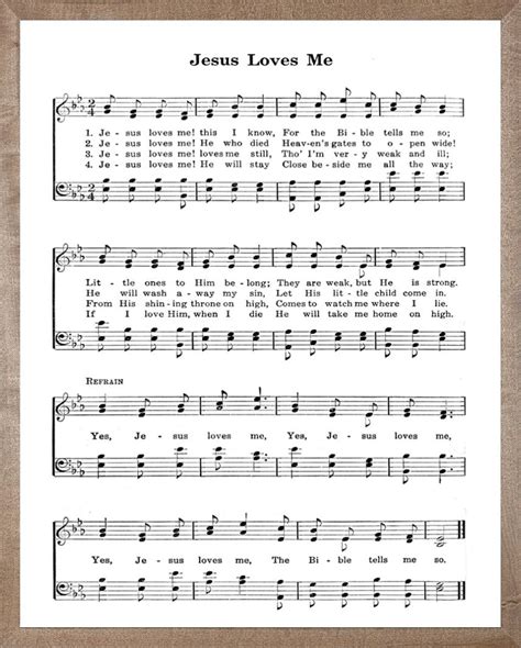 Jesus Loves Me Hymn – BEECHDALE FRAMES