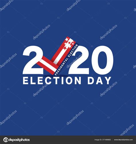 2020 Presidential Election Vote Typography Vector Illustration — Stock Vector © happymay #371486862