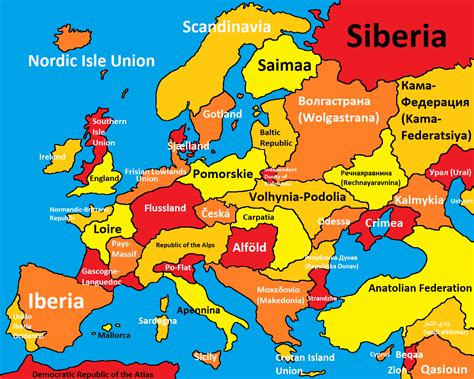 Alternative map of Europe with mainly natural borders (OC) : r/imaginarymaps