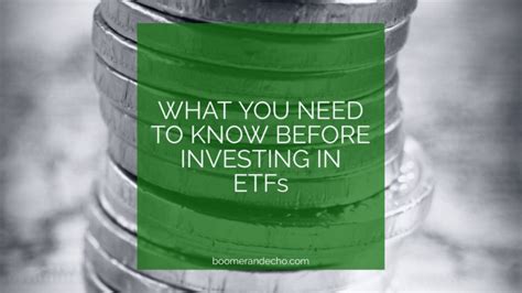 What You Need To Know Before Investing In ETFs