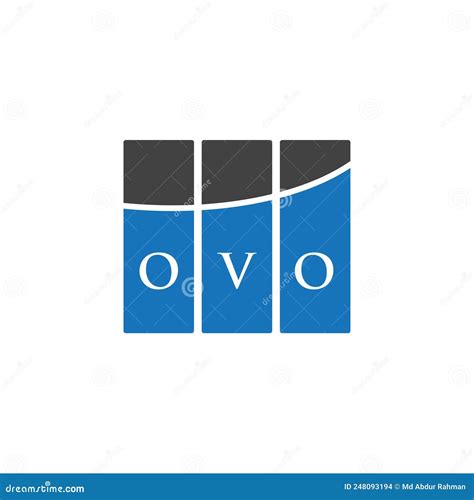 OVO Letter Logo Design on WHITE Background. OVO Creative Initials ...