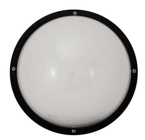 14W LED Black Bulkhead Dual Mount Outdoor 10" Round Lens Fixture 4000K - iLighting.com