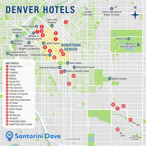 DENVER HOTEL MAP - Best Areas, Neighborhoods, & Places to Stay