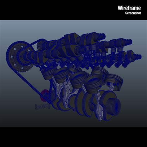 v8 engine work animation obj