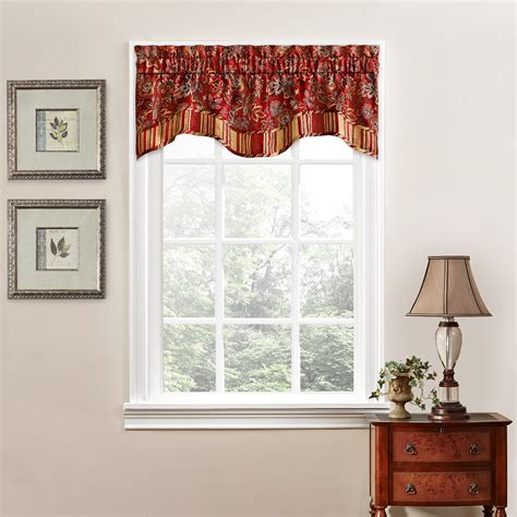 Buy Waverly Navarra Farmhouse Scalloped Valance Rod Pocket Window ...