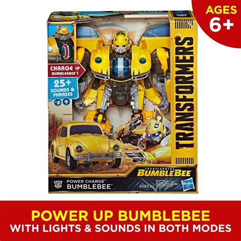 Transformers: Bumblebee Movie Toys, Power Charge Bumblebee Action ...