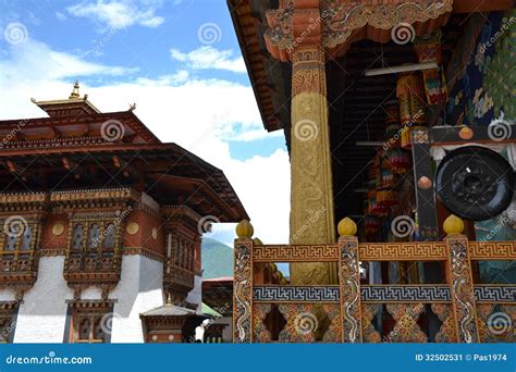 Inside the Dzong of Punakha, Bhutan - 5 Stock Image - Image of gross ...