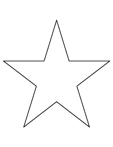 Free Printable 8-Inch Star Pattern for Crafts & Scrapbooking