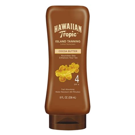 Hawaiian Tropic Dark Tanning Lotion Sunscreen SPF 4, 8 fl oz - Walmart ...