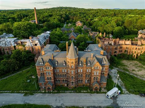 Aerial of Hudson River State Hospital, New York : r/Asylums