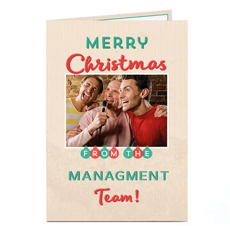 Buy Photo Christmas Card - From The Team for GBP 1.79 | Card Factory UK