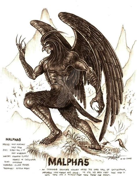 Malphas by artstain on DeviantArt | Mythical creatures art, Mythical monsters, Beast creature