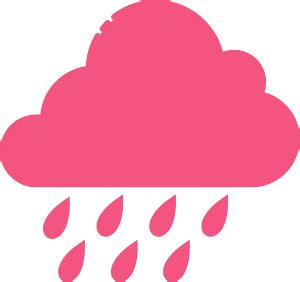 Cloud with rain silhouette - Free Vector Silhouettes | Creazilla