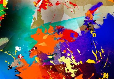 Art Print Colored Continents - Colorful Abstract World Map - World Maps - Canvas Prints