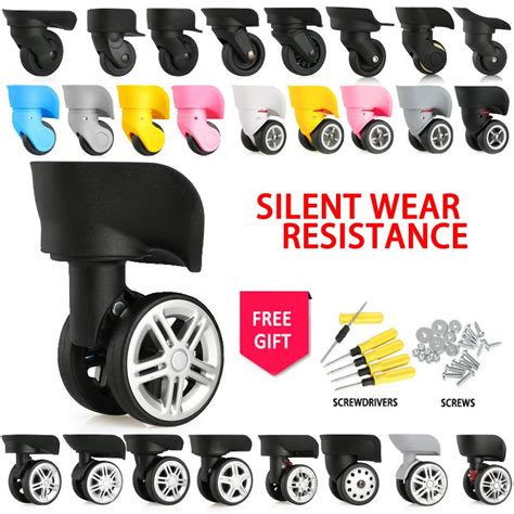 [Suitcase wheel] Replacement Accessory Rotative Portable Luggage Wheels ...