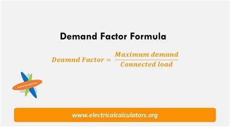 Demand Factor Formula Calculations and Solved Examples • Electrical Calculators Org