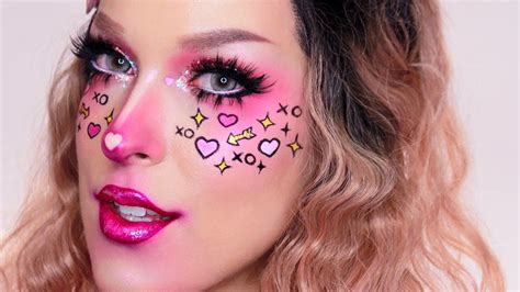 VALENTINE'S DAY FRECKLES | Cute Cupid Makeup Look - YouTube