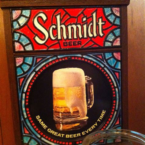 Schmidt Beer Signs Collectibles - My Beer Sign Collection | Victoria Wright