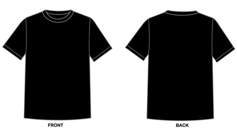 Free Blank Tshirt Templates in Various Designs - Allpicts | T shirt design template, Tshirt ...