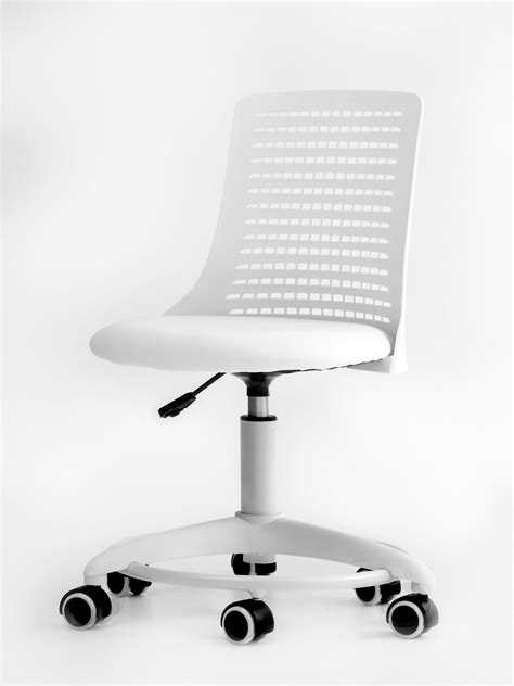 Adjustable Height Kids Desk Chair White – Desks Galore