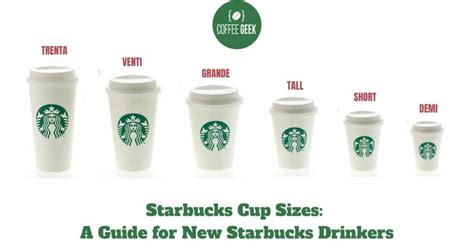 Starbucks Cup Sizes: A Guide for New Starbucks Drinkers