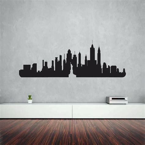 Image result for city skyline metal art | Decal wall art, City wall art, Vinyl wall art decals