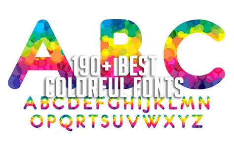 190+ Best Colorful Fonts for 2020 | Free & Premium