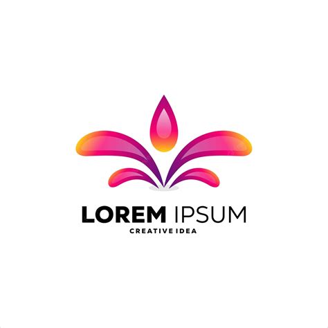 Premium Vector | Lorem ipsum logo design colorful gradient