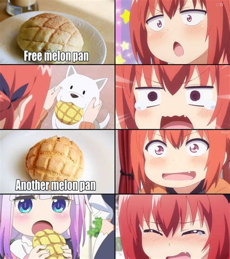 She just wanted to enjoy her melon bread : r/Animemes