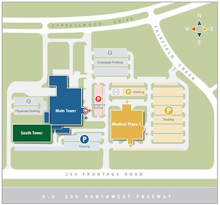 Northwest Hospital Campus Map - Table Rock Lake Map