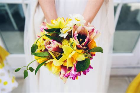 Daffodils And Tulips Bouquet