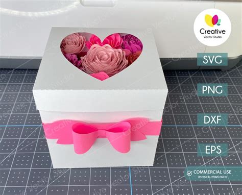 3D Paper Gift Box SVG Template | Creative Vector Studio