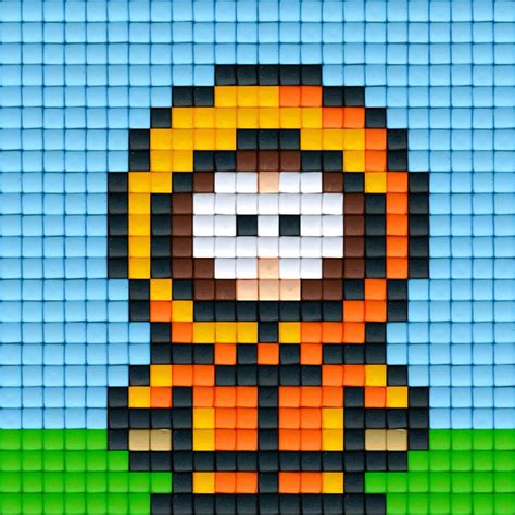 South Park Kenny | Pixelkunst, Strijkparels mario, Strijkkralen